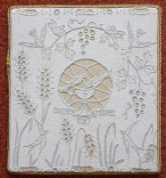 Embroidered White Chalice Pall